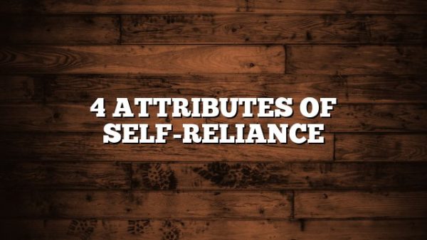 Mastering The Attributes Of Self Reliance: Key Strategies